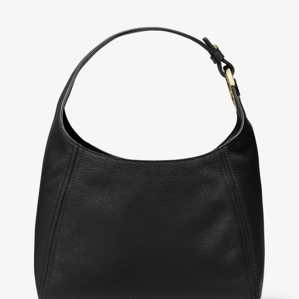 Fulton Large Pebbled Leather Shoulder Bag NWT